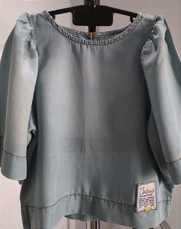 BATA JEANS BLUSA RETRÔ ANIMÊ I LOVE JEANS 6