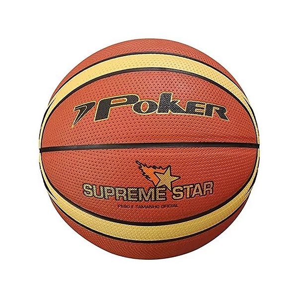 Bola Basquete Poker Supreme Star Profissional - Sports Plus