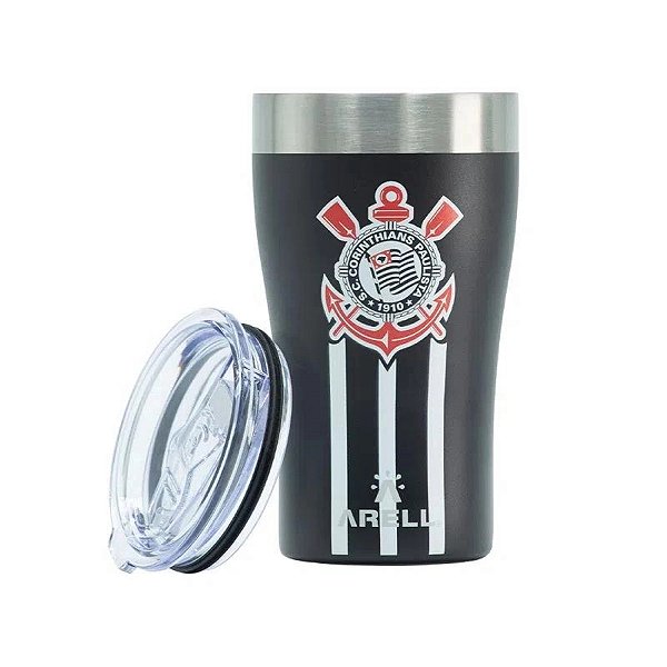 Copo Corinthians Térmico Inox a Vácuo Arell 500ml