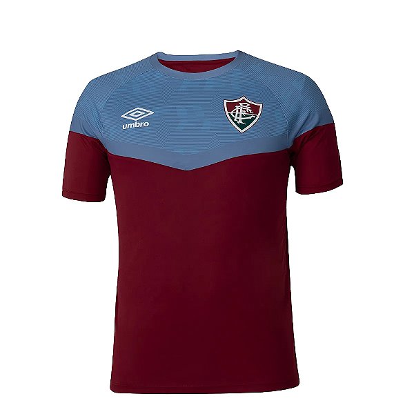 Camisa Fluminense Treino 2023 Umbro Grená/Azul