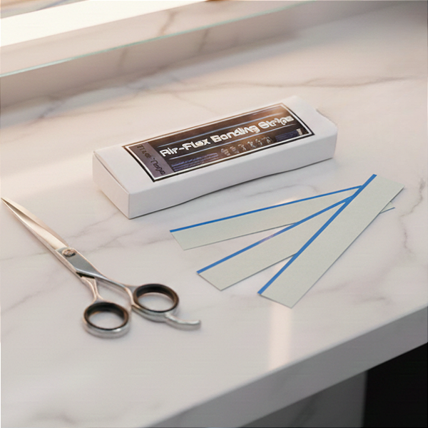 Fitas Adesivas Para Prótese Capilar Air Flex Bonding Azul 30 cm x 4.0 cm 3 unidades