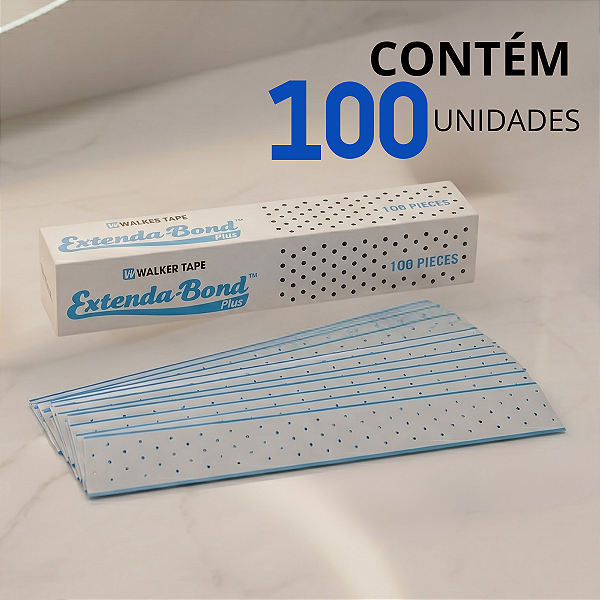 Fita Adesiva Extenda Bond Em Gel 30cm x 4,0cm 100 Unidades