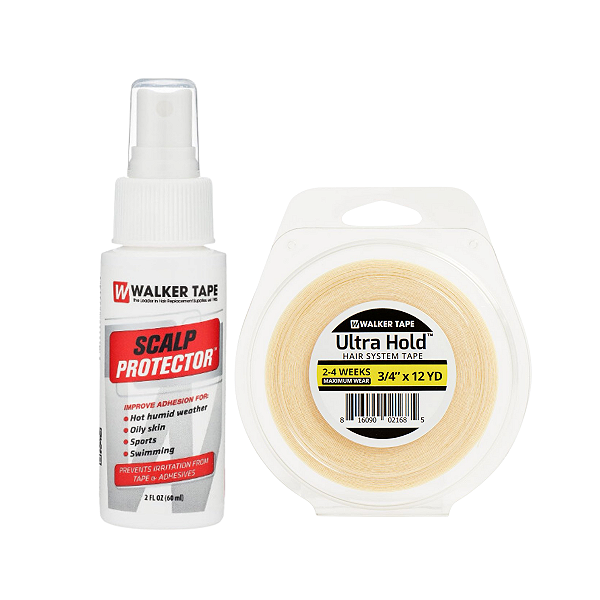 Kit De Manutenção Scalp Protector 60 ml, Fita Adesiva Ultra Hold 12 yards x 1,9cm