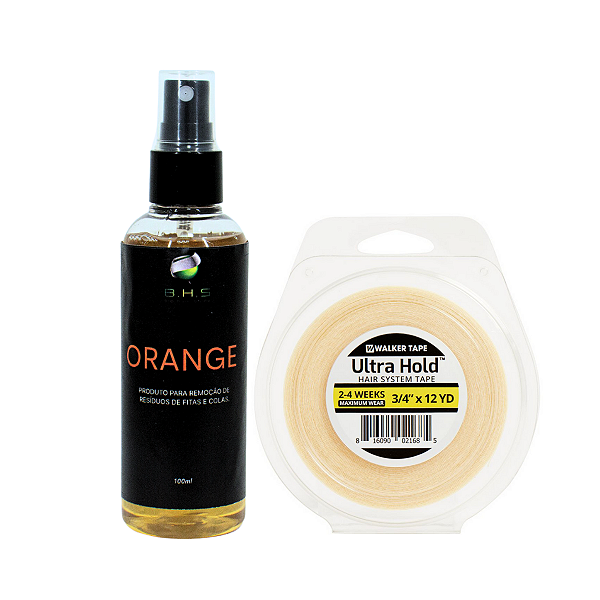 Kit De Manutenção Removedor Orange 100ml, Fita Adesiva Ultra Hold 12 Yards x 1.9cm