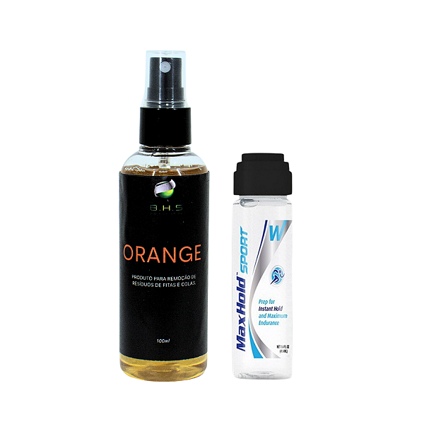 Kit De Manutenção Removedor Orange 100ml, Max Hold Sport 41ml  Protese Capilar Silicone Hibrida , Peruca , Aplique Hair , BHS