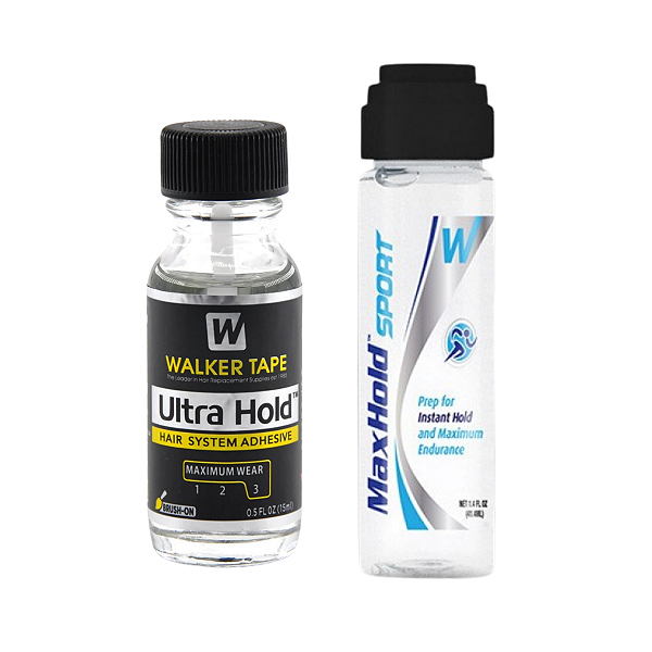 Kit De Manutenção Cola Ultra Hold 15ml + Max Hold Sport 41ml Walker Tape Protese Capilar Silicone Hibrida , Peruca , Aplique Hair , BHS