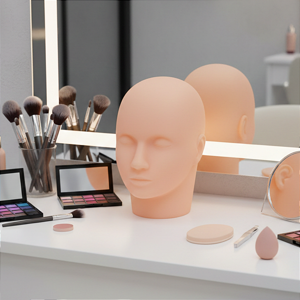 Cabeça de Manequim para Extensão Cílios Micropigmentação Maquiagem , Make