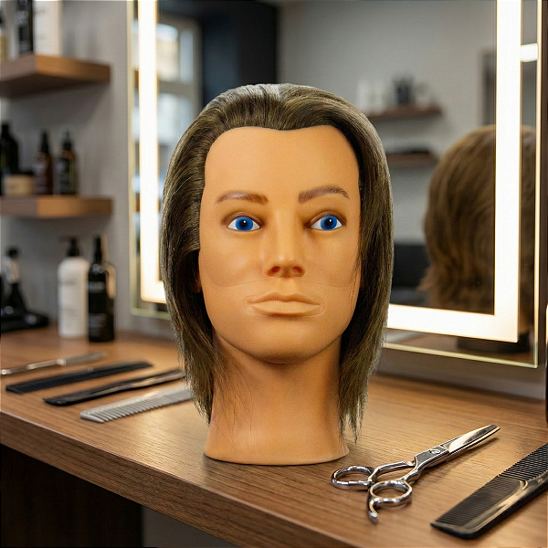 Manequim Masculino Sem Barba Para Treino de Corte