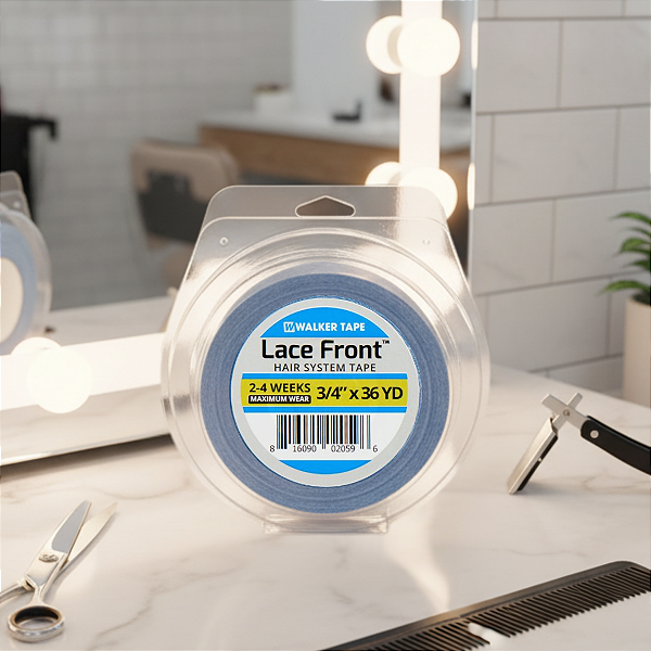 Fita Adesiva Azul Lace Front 36 Yards x 1,9 cm Para Prótese Capilar, Peruda, Laces, Apliques Hair, Extensão Capilar
