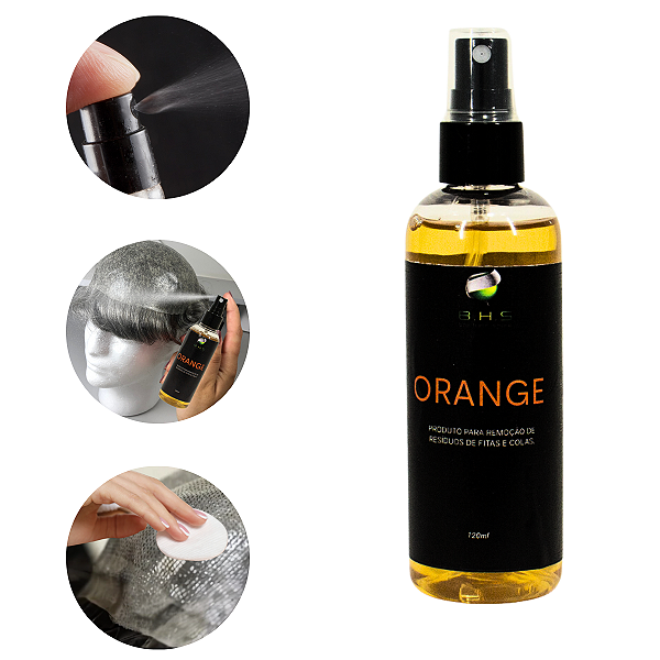 Removedor Orange BHS 120ml Spray Para Prótese Capilar