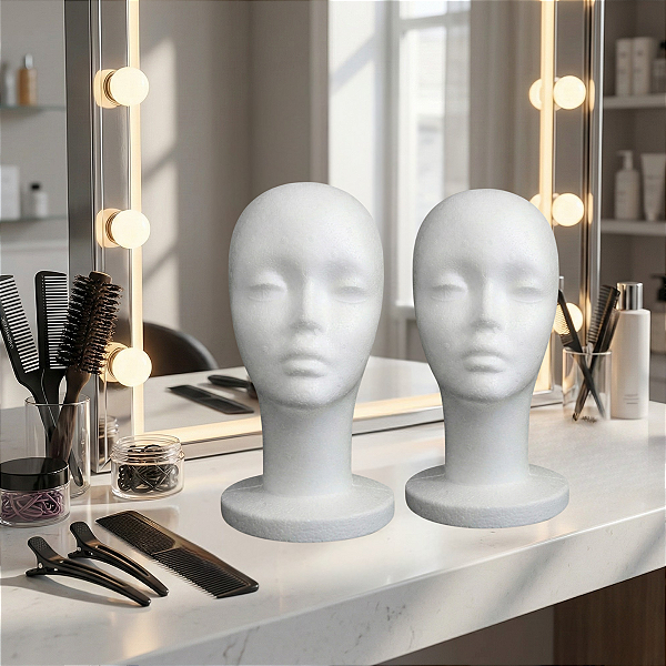 Kit Casadinha - Cabeça De Isopor Feminino Para Treino