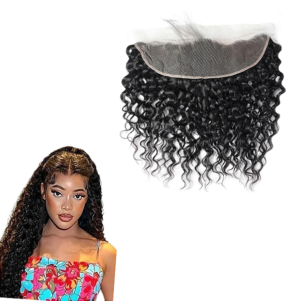 Closure Frontal Feminina Cor Castanho Natural 10X33cm 110% Densidade