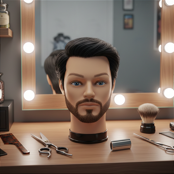 Prótese Capilar Masculina Micropele 20x25cm Pronta para Uso Corte 3