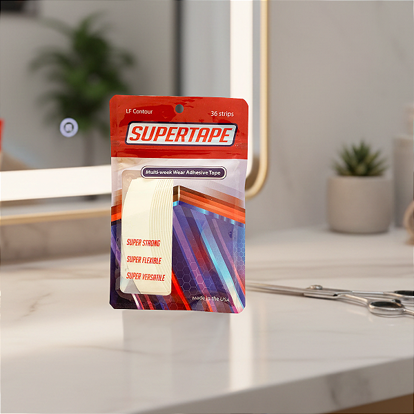 Kit De Fitas Adesivas Super Tape ( 1.9CM ) - 36 UNIDS Protese Capilar Silicone Hibrida , Peruca , Aplique Hair , BHS