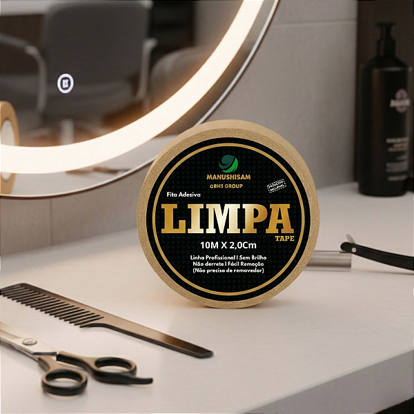 Fita Adesiva Para Prótese Capilar Limpa Tape 10m X 2,0Cm Não Derrete, Hibrida, Peruca, Aplique Hair, BHS