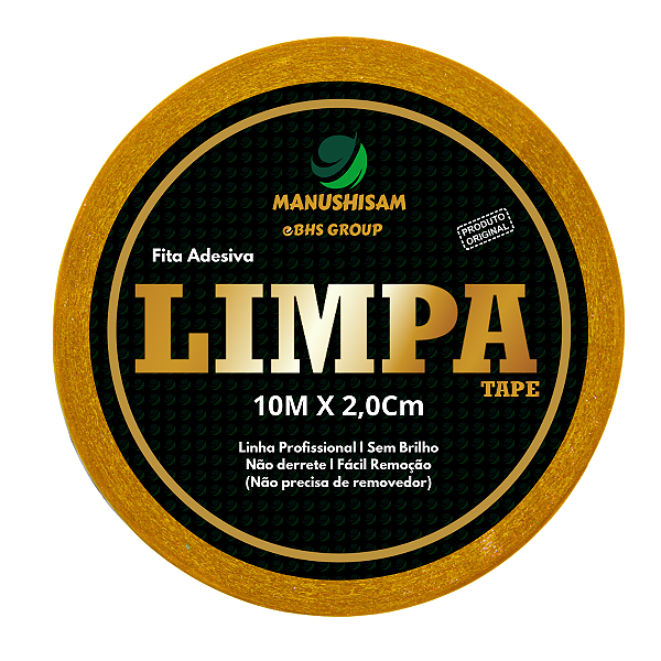 Fita Adesiva Para Prótese Capilar Limpa Tape 10m X 2,0Cm Não Derrete, Hibrida, Peruca, Aplique Hair, BHS