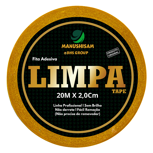 Fita Adesiva Para Prótese Capilar Limpa Tape 20m X 2,0Cm Não Derrete  Silicone Hibrida , Peruca , Aplique Hair , BHS