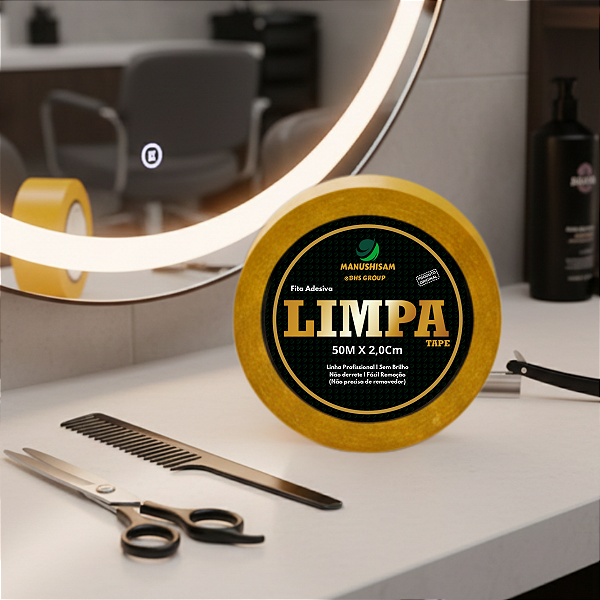 Fita Adesiva Para Prótese Capilar Limpa Tape 50m X 2,0Cm Não Derrete Silicone Hibrida , Peruca , Aplique Hair , BHS