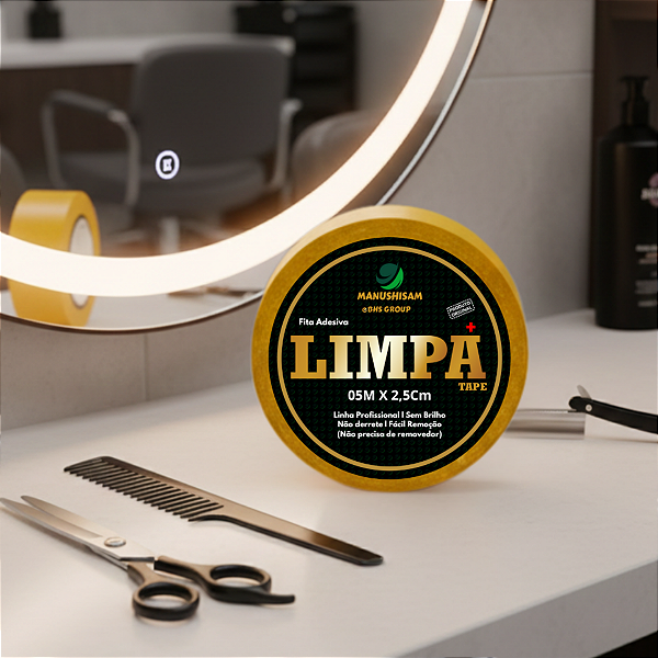 Fita Adesiva Limpa Tape + Para Prótese Capilar 05m X 2,5Cm Não Derrete Protese Capilar Silicone Hibrida , Peruca , Aplique Hair , BHS