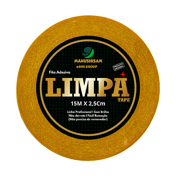 Fita Adesiva Limpa Tape+ Para Prótese Capilar 15m X 2,5Cm  Não Derrete  Protese Capilar Silicone Hibrida , Peruca , Aplique Hair , BHS