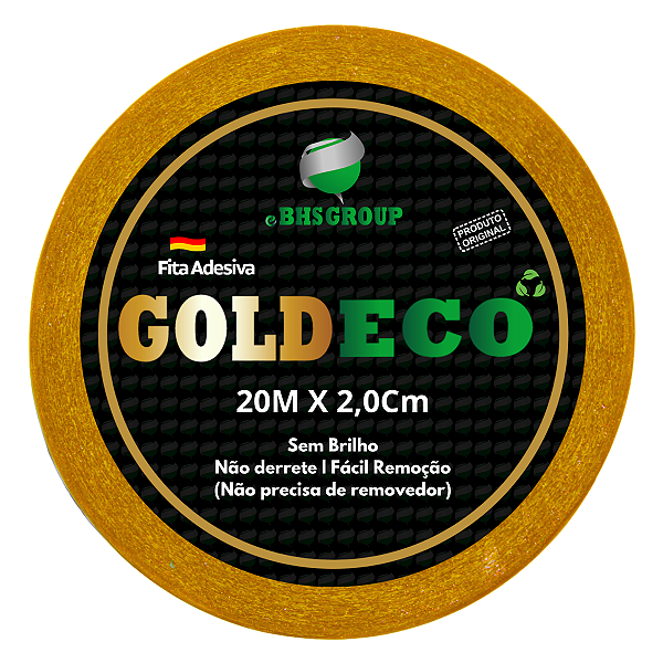 Fita Adesiva Gold Eco Para Próteses Capilares E Perucas 20 Metros x 2.0cm Não Derrete