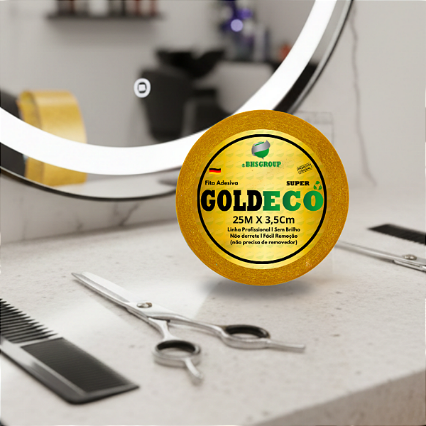 Fita Adesiva Capilar P/ Próteses Capilares E Perucas 25m x 3,5cm Goldeco