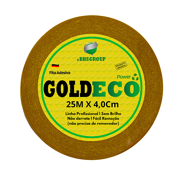 Fita Adesiva Dupla Face Gold Eco P/ Perucas E Próteses Capilares 25m x 4,0cm