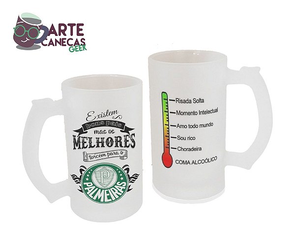 Caneca Chopp Melhores Pais Torcem Para Palmeiras