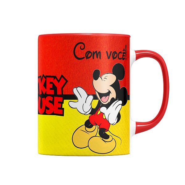 Caneca Mickey Com Você e Sem Você
