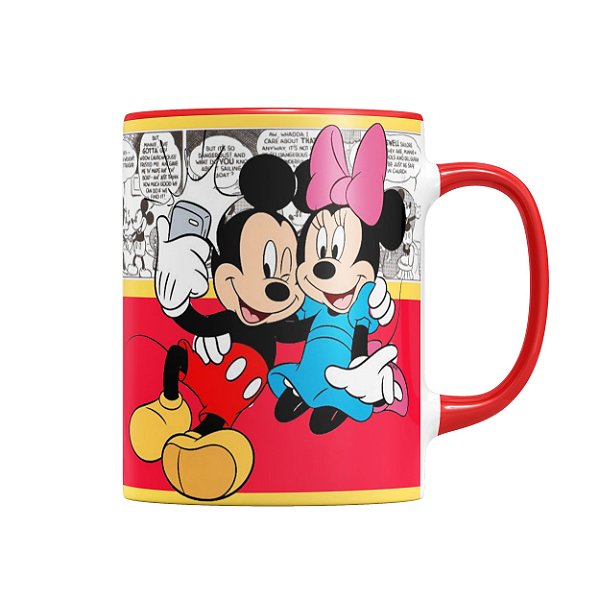 Caneca Mickey e Minnie Namorados