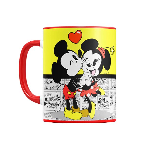 Caneca Personalizada Mickey Minnie Retrô