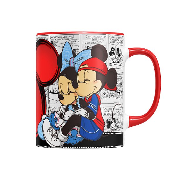 Caneca Personalizada Mickey Minnie Amor