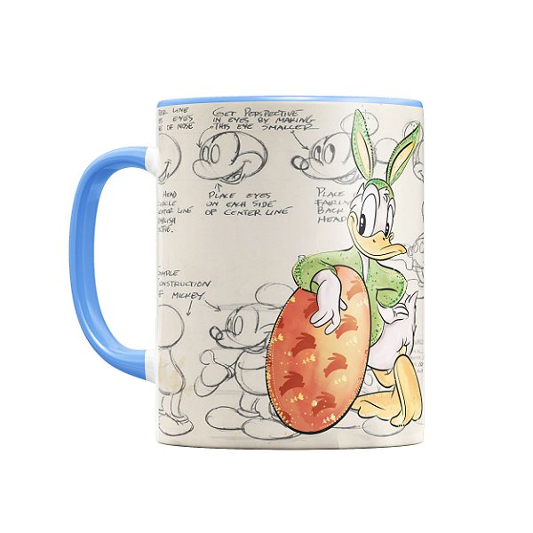 Caneca Pato Donald de Coelhinho Disney
