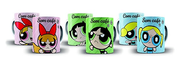 Kit Com 3 canecas Meninas Super Poderosas