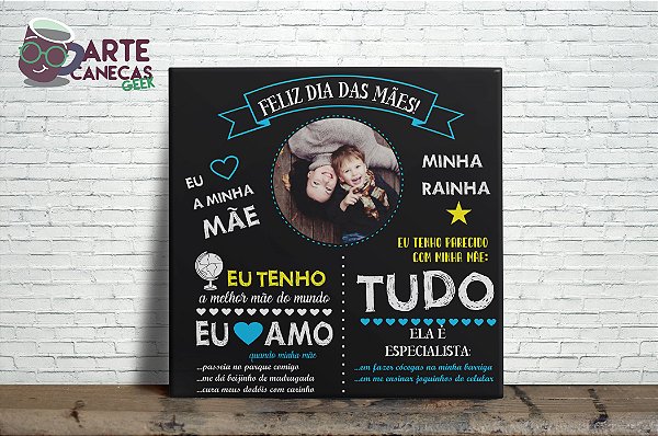 Azulejo Personalizado Feliz Dia das Mães Mod 2
