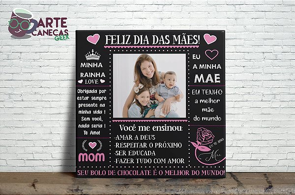 Azulejo Personalizado Feliz Dia das Mães Mod 1