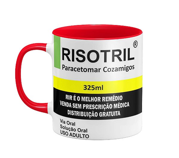 Caneca Risotril- Paracetomar Cozamigos