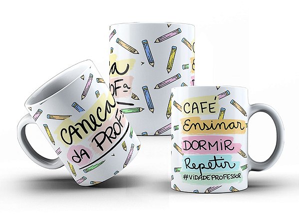 Caneca Da Profª Branca