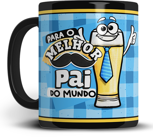 Caneca Personalizada Melhor Pai do Mundo Mod 2