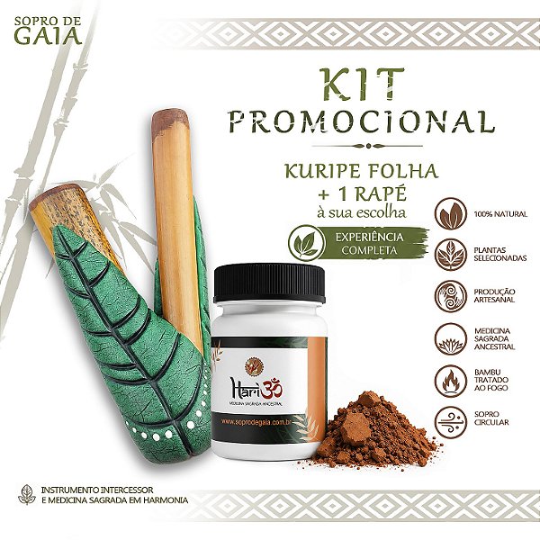 Kit Kuripe Folhas + Rapé HariOM