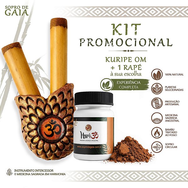 Kit Kuripe OM + Rapé HariOM