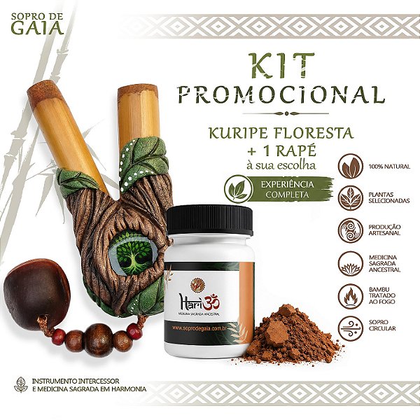 Kit Kuripe Floresta + Rapé HariOM