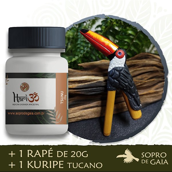 Kit 1 Rapé + Kuripe Tucano