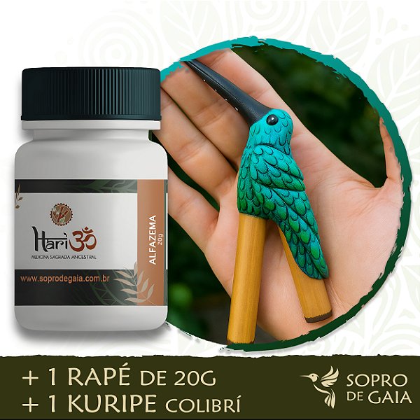 Kit 1 Rapé + Kuripe  Beija-Flor