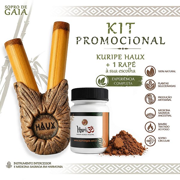 Kit Kuripe Haux + Rapé HariOM