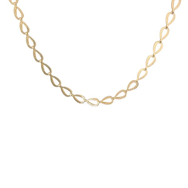 Choker Dourada Corrente Elos de Gota