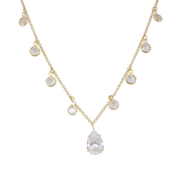 Colar de Gota Banhado a Ouro 18k