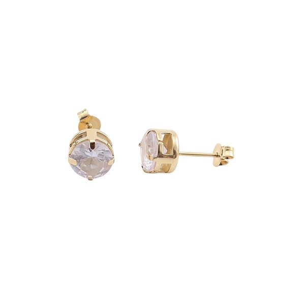 Brinco Ponto de Luz Banhado a Ouro 18k