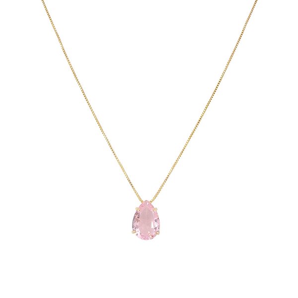 Colar Feminino Gota Zircônia Solitária