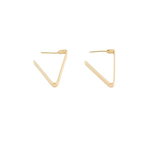 Brinco Triângulo Dourado